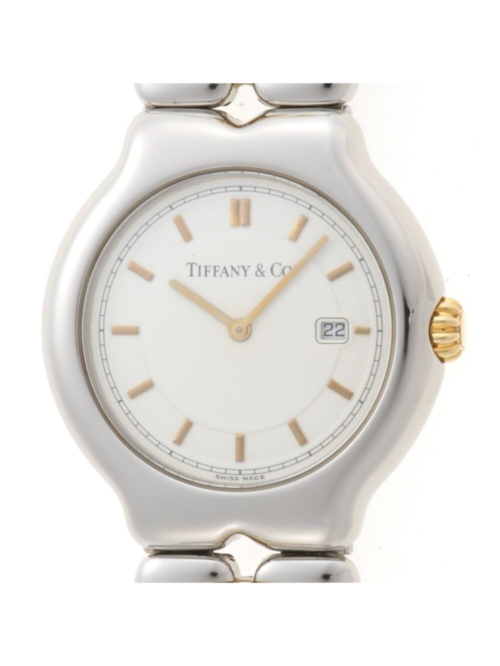 Tiffany & Co Tissolo Watch Stainless Steel White Quartz